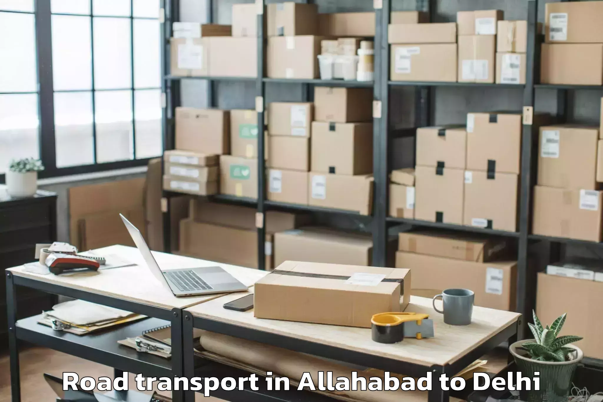 Book Allahabad to Mgf Metropolitan Mall Delhi Road Transport